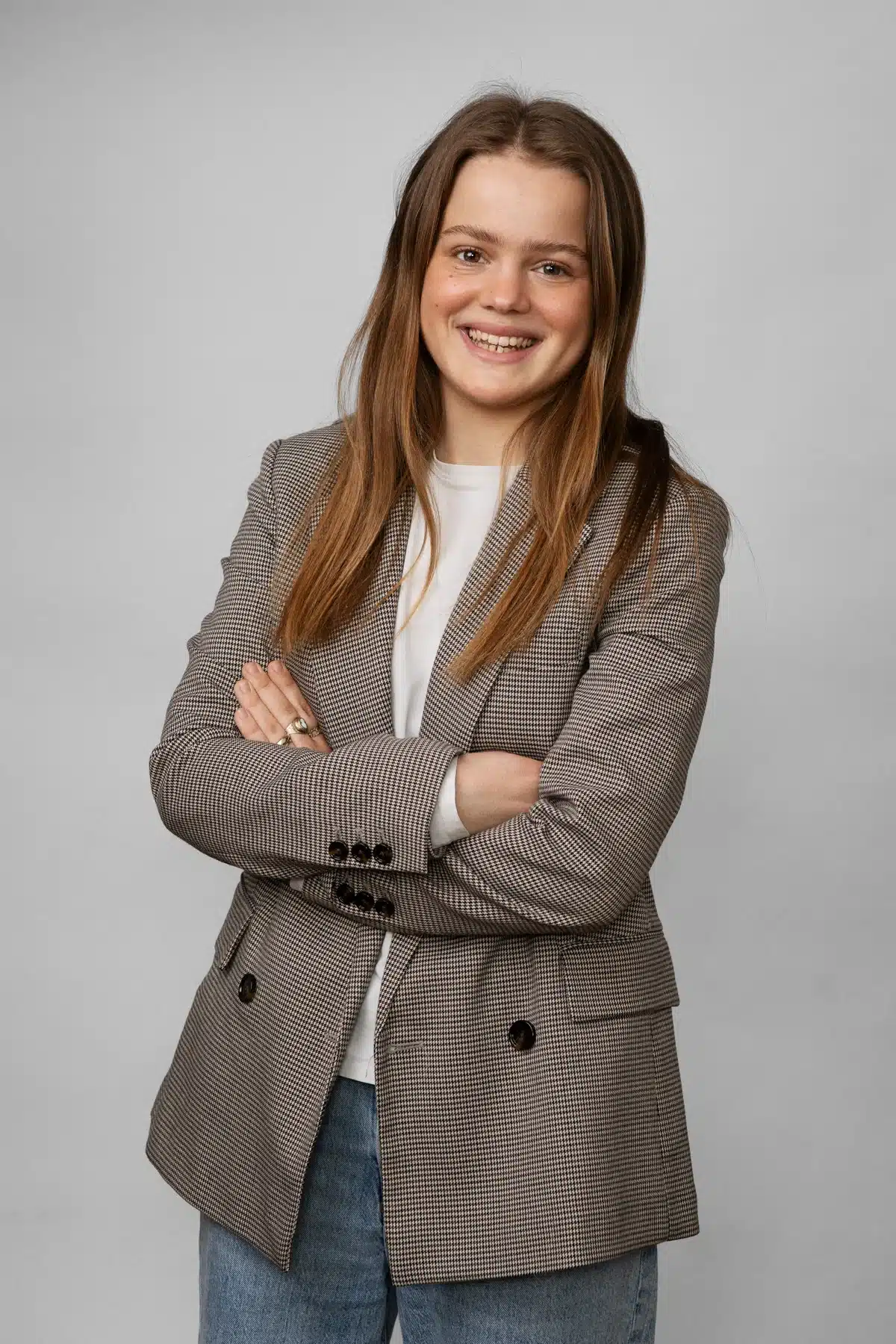 Businessportræt med enkel baggrund