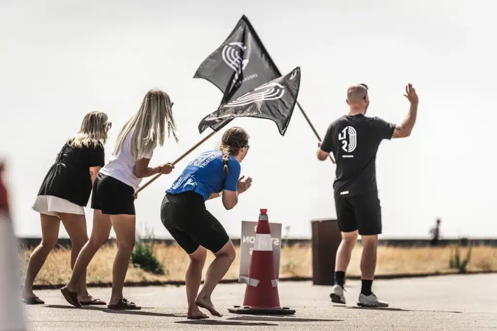 sportsevent-kronborg Løber bliver heppet frem ved Kronborg